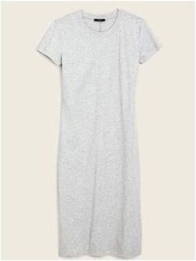 J. Crew gray heathered crewneck short-sleeve T-shirt dress GUC